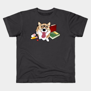 Smart Corgi Kids T-Shirt